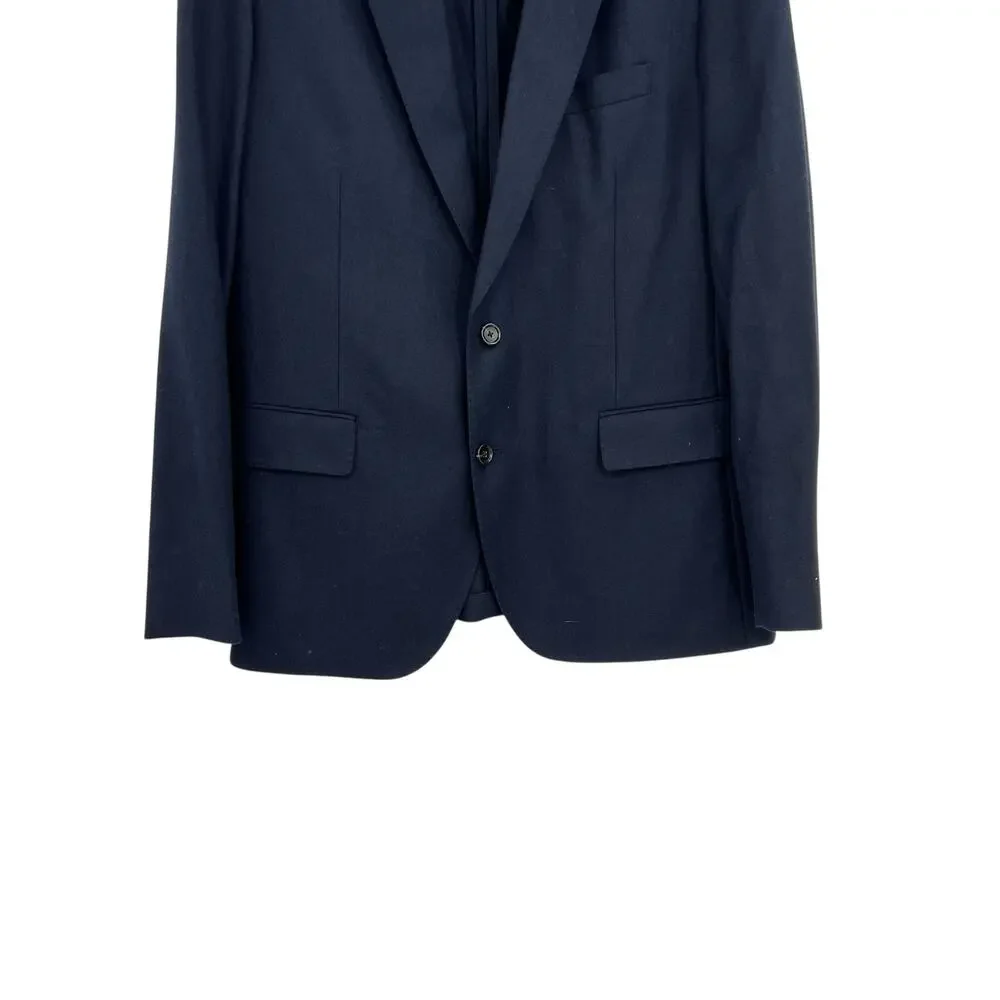 J. Crew Ludlow Slim-fit suit jacket English cotton-wool blend Navy Blue Size 44R